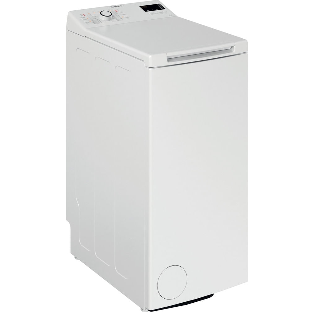Hotpoint WMTF722UUKN Top Loading Washing Machine, 7kg, 1200 Spin, White, E Rated
