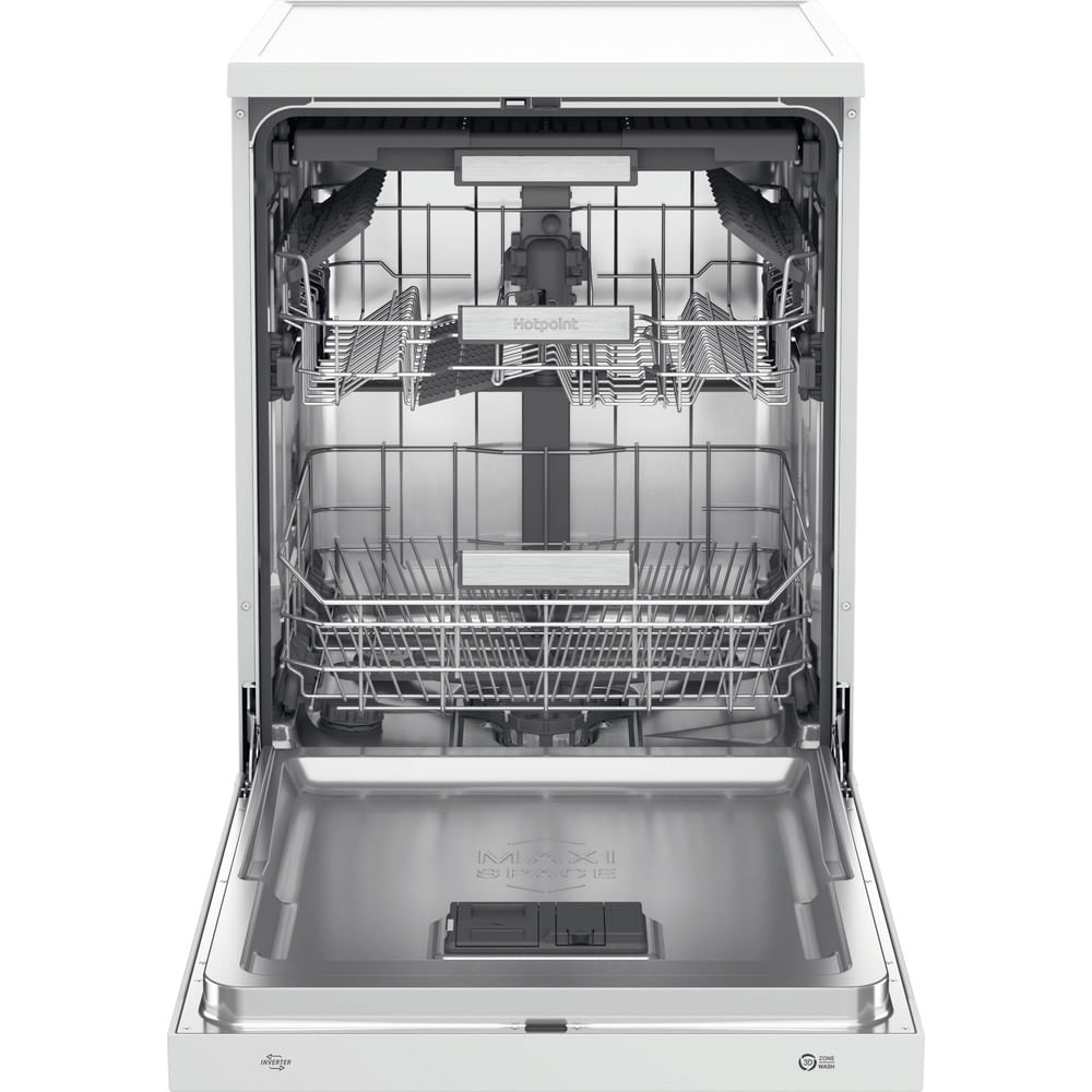 Hotpoint H7FHS41UK Dishwasher, 15 Place Settings, White, C Rated