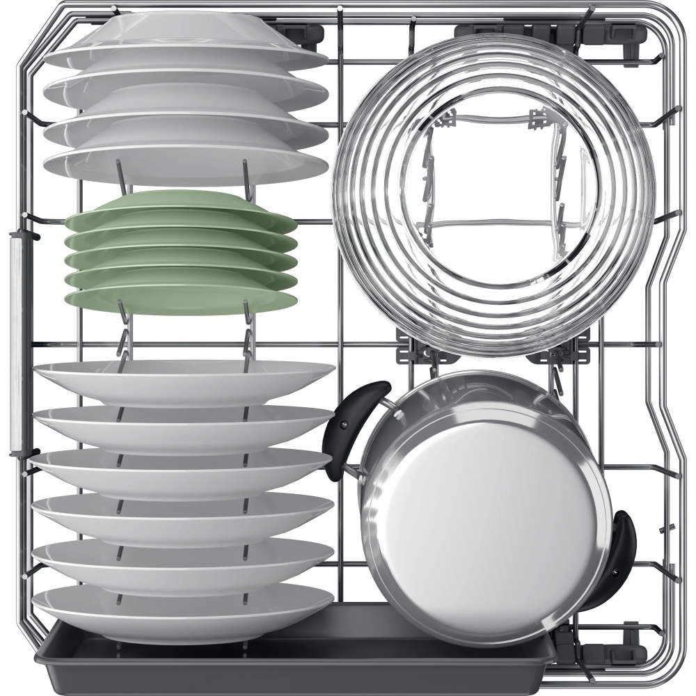 Hotpoint H7FHS51XUK Dishwasher, 15 Place Settings, Silver, B Rated