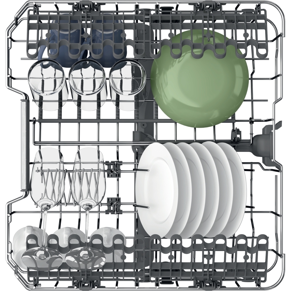 Hotpoint H7FHS51XUK Dishwasher, 15 Place Settings, Silver, B Rated