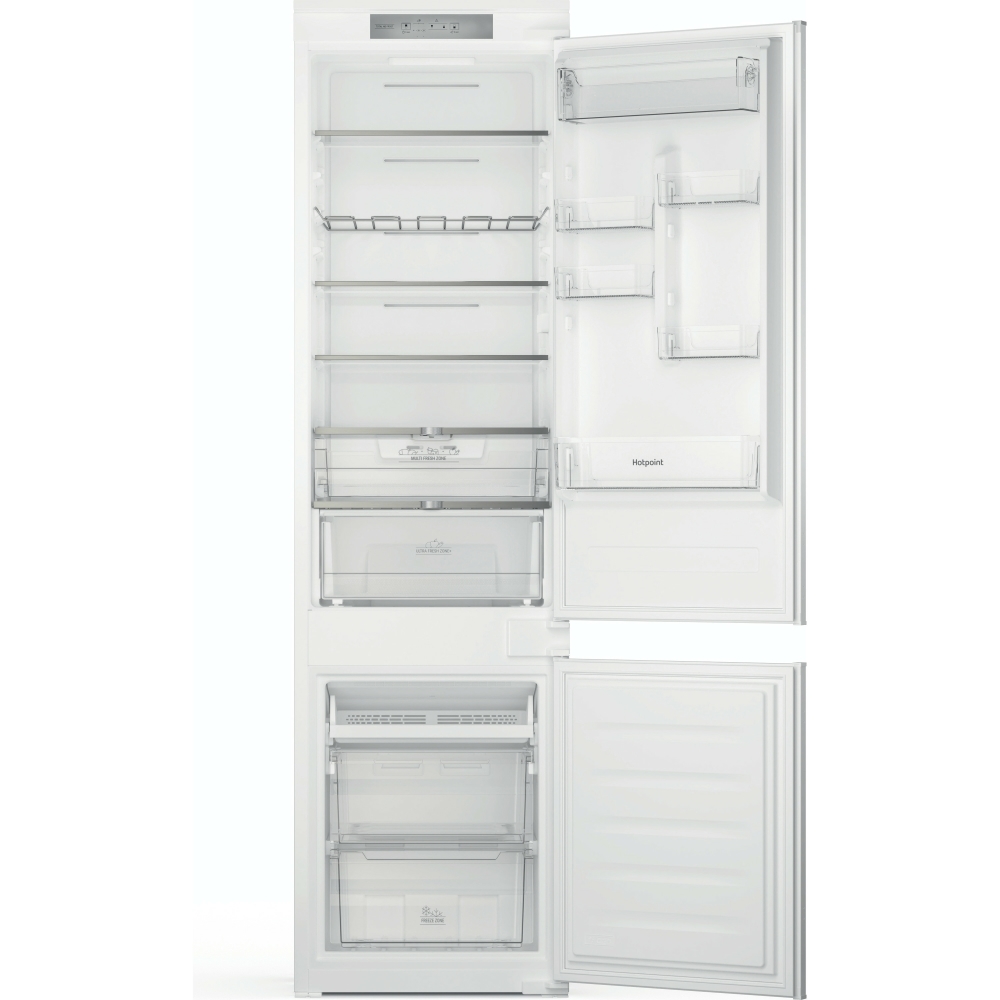 Hotpoint HTC20T322UK Total No Frost Integrated Fridge Freezer, Sliding Hinge, 70/30, E Rated