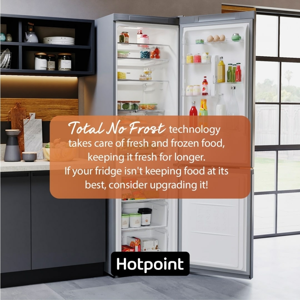 Indesit INC18T112UK Total No Frost Integrated Fridge Freezer, Sliding Hinge, 70/30, E Rated