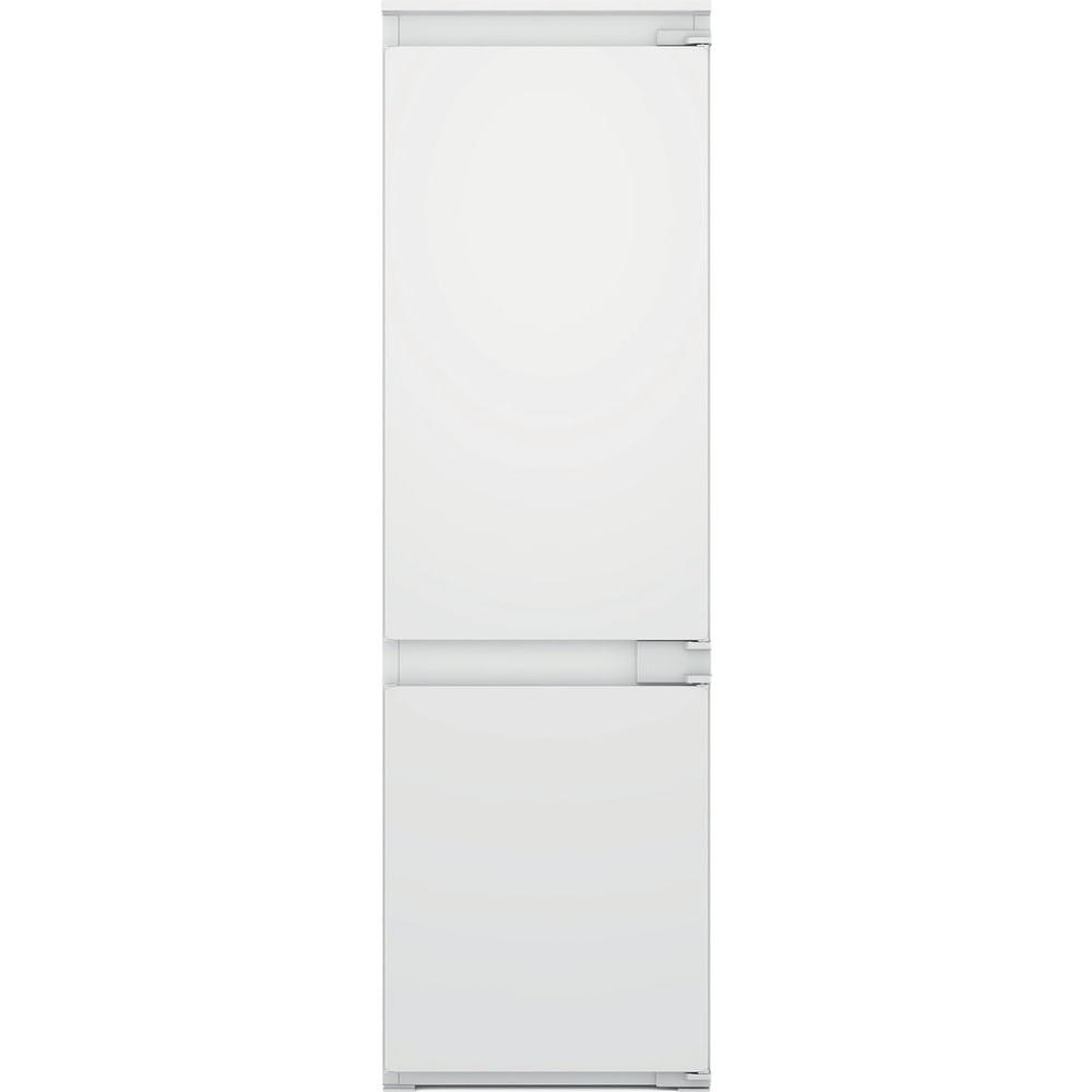 Hotpoint HTC18D011A1 Low Frost Integrated Fridge Freezer, Sliding Hinge, 70/30, White, E Rated