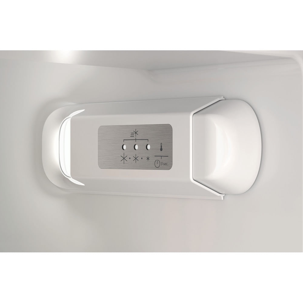 Hotpoint HTC18D011A1 Low Frost Integrated Fridge Freezer, Sliding Hinge, 70/30, White, E Rated