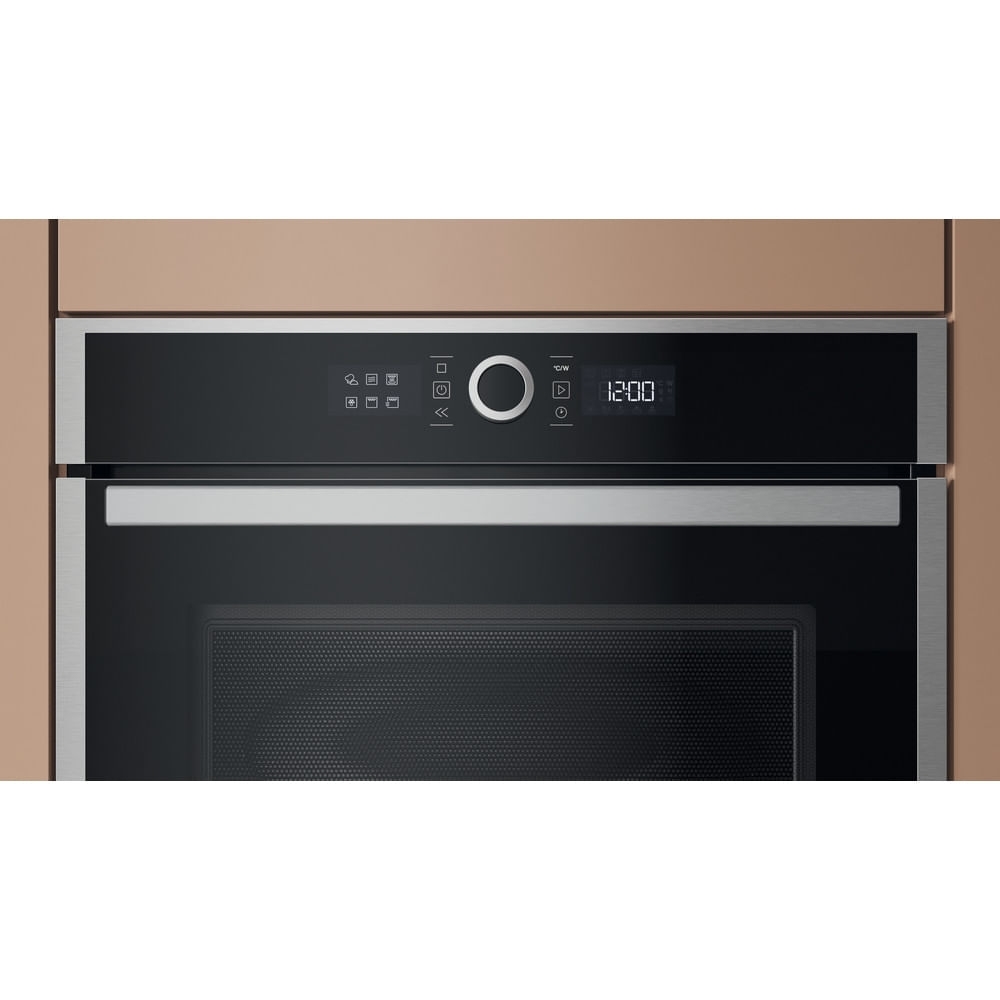 Hotpoint HMW47HMXUK Built-In Microwave with Grill, Stainless Steel
