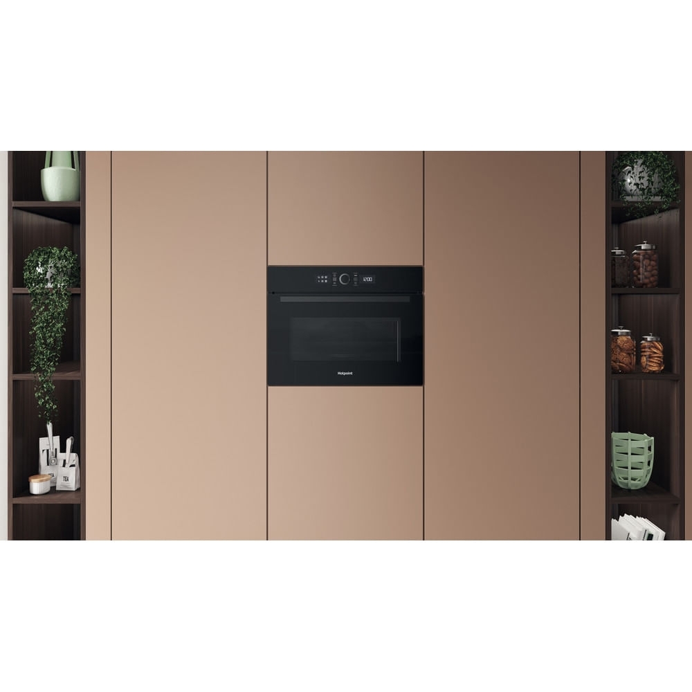 Hotpoint HMW47DHMBUK Built-In Microwave with Grill, Black