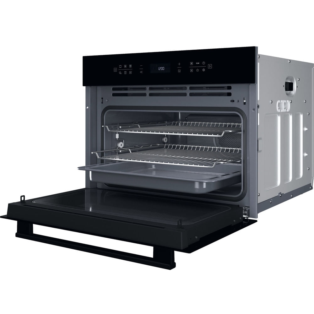 Hotpoint HCW6O7HTSBUK Class 6 Compact Oven with Microwave and Cook 3, Black