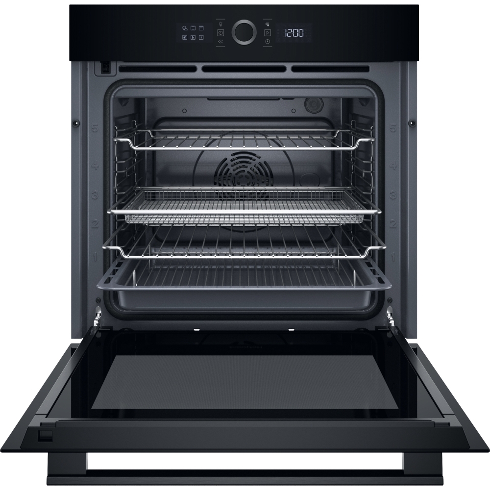 Hotpoint HOI4S8PM0BUK Built-In Electric Single Oven with Pyrolytic Cleaning, Black, A+ Rated