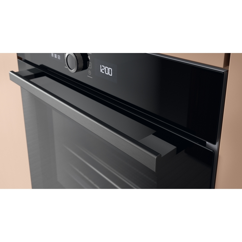 Hotpoint HOI4S8PM0BUK Built-In Electric Single Oven with Pyrolytic Cleaning, Black, A+ Rated