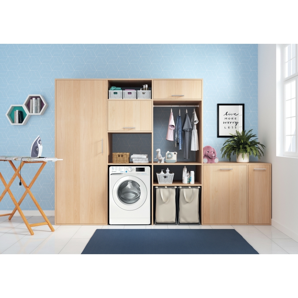 Indesit BWE 81496X WV UK Washing Machine, 8kg, 1400 Spin, White, A Rated