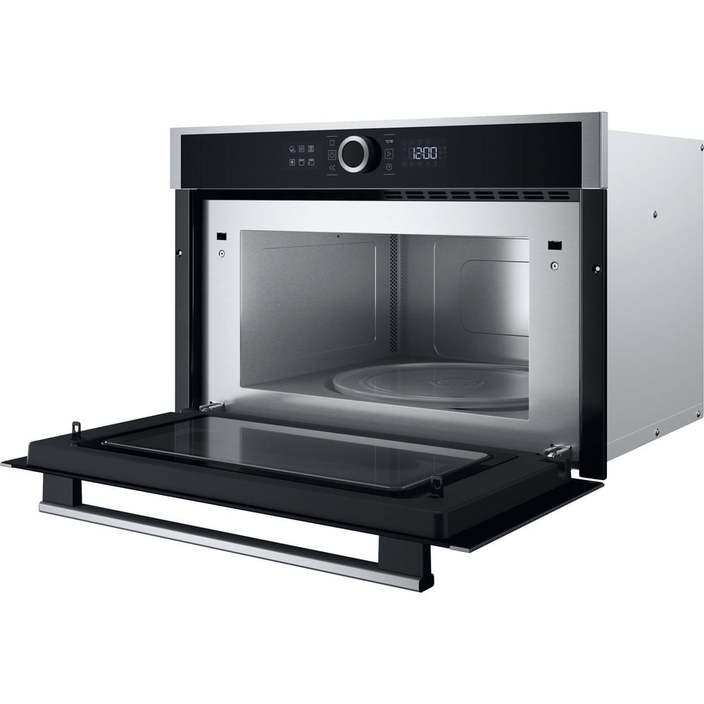 Hotpoint HMD44MXUK Built-In Microwave with Grill, Stainless Steel