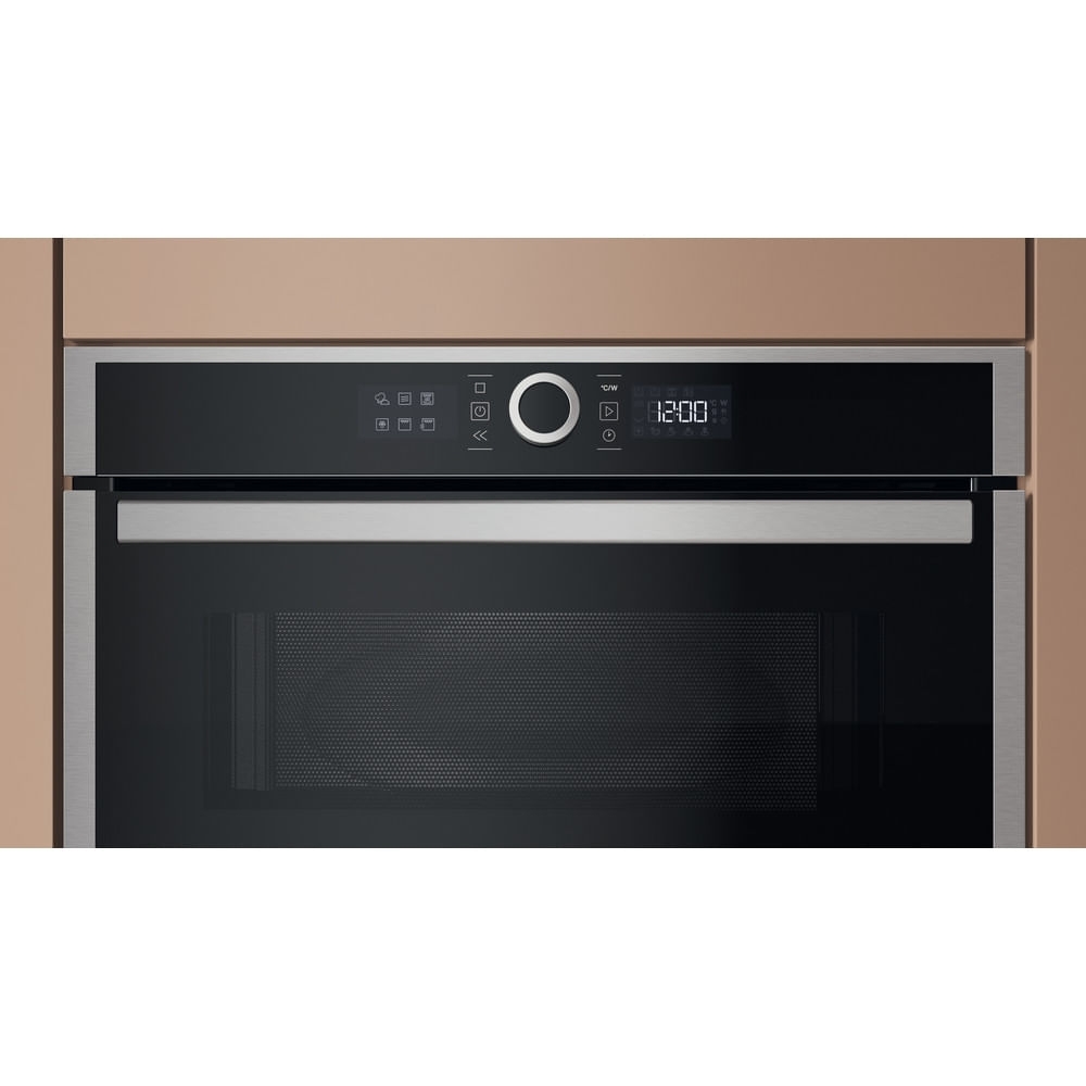 Hotpoint HMD44MXUK Built-In Microwave with Grill, Stainless Steel