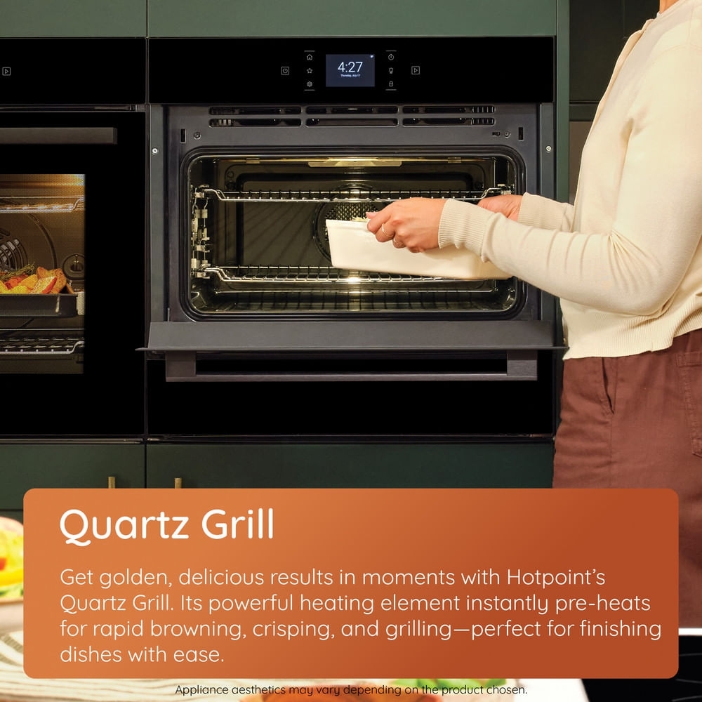Hotpoint HMD44MXUK Built-In Microwave with Grill, Stainless Steel