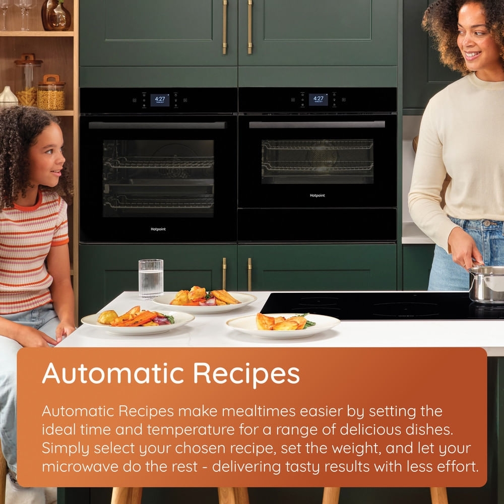 Hotpoint HMD44MXUK Built-In Microwave with Grill, Stainless Steel