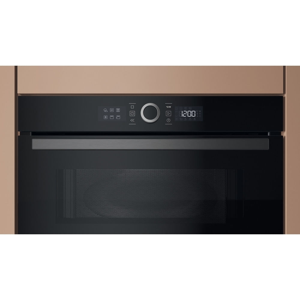 Hotpoint HMD44MBUK Built-In Microwave with Grill, Black