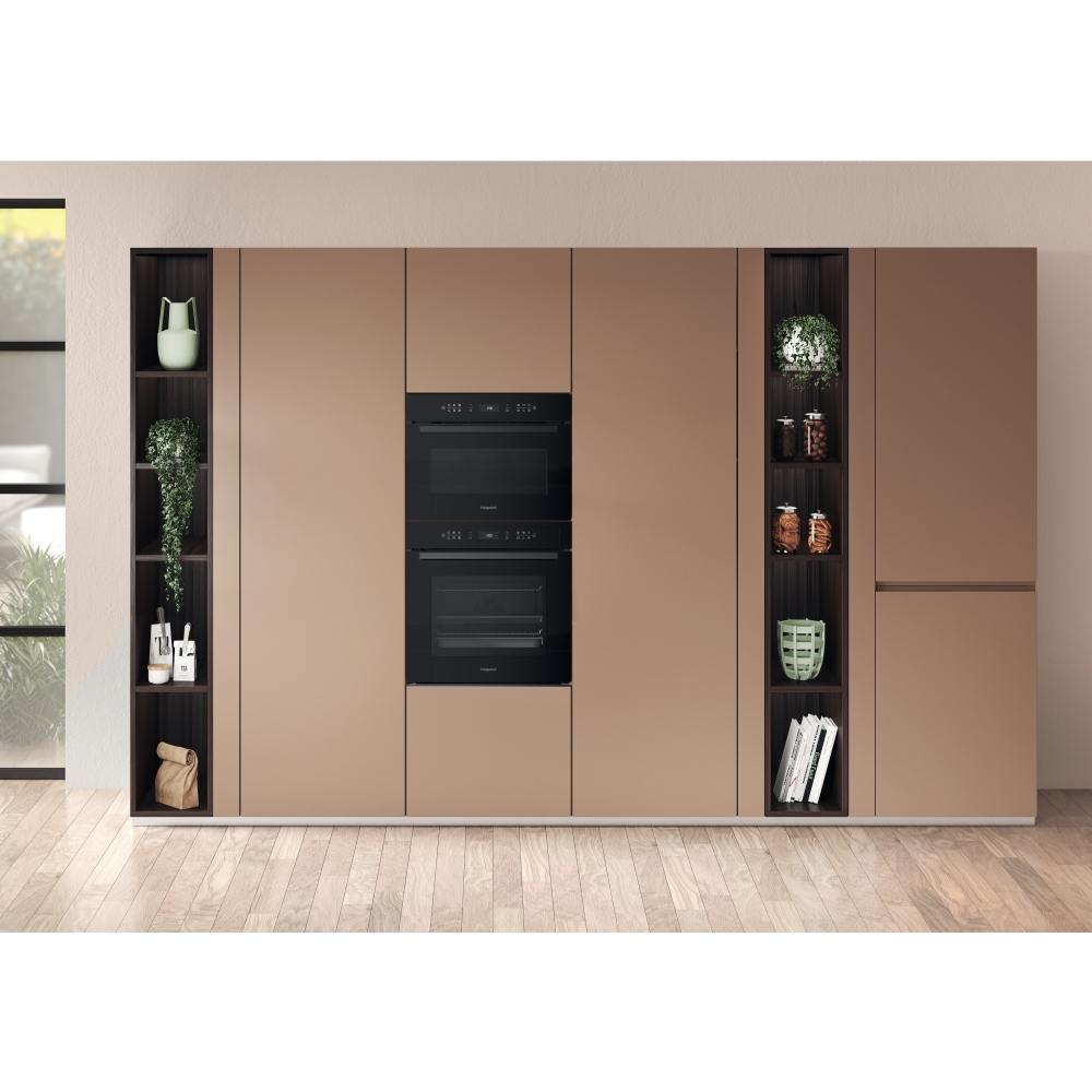 Hotpoint HOI6A8PT1SBUK Built-In Electric Single Oven with Pyrolytic Cleaning, Black, A+ Rated