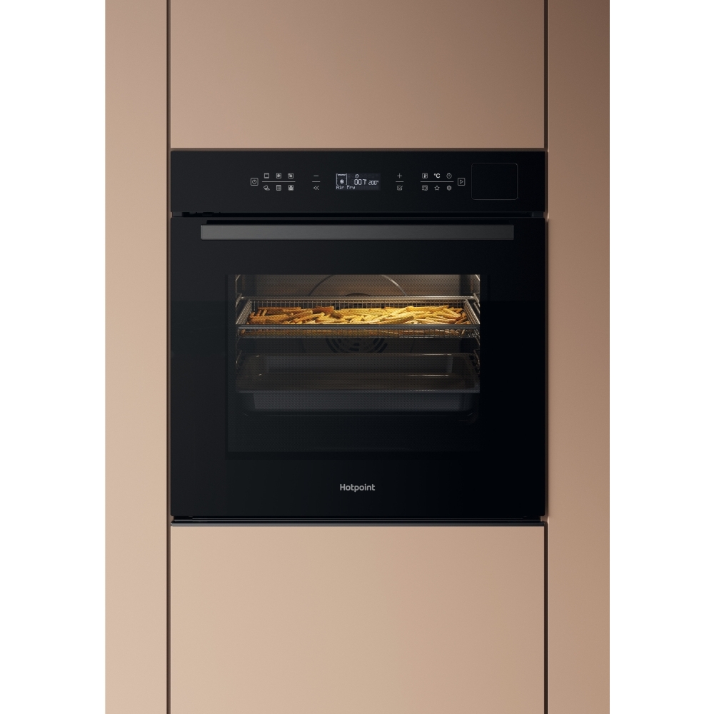 Hotpoint HOI6A8PT1SBUK Built-In Electric Single Oven with Pyrolytic Cleaning, Black, A+ Rated