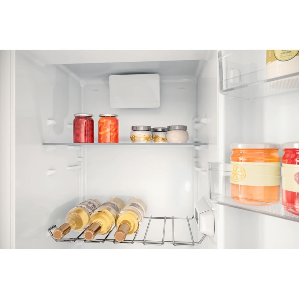 Hotpoint HTSD18A011A1 Built-In Larder Fridge, Sliding Hinge, Stainless Steel, E Rated