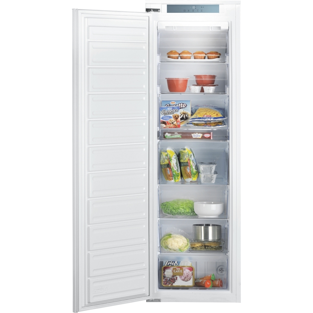 Hotpoint HTSD18F013H1 No Frost Built-In Freezer, Sliding Hinge, E Rated
