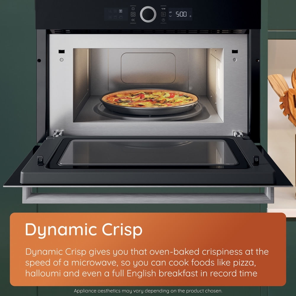 Hotpoint HPD 254CR BUK Built-In Microwave with Grill, Black