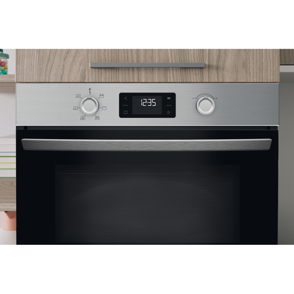 Indesit IP 252R XUK Built-In Microwave with Grill, Stainless Steel