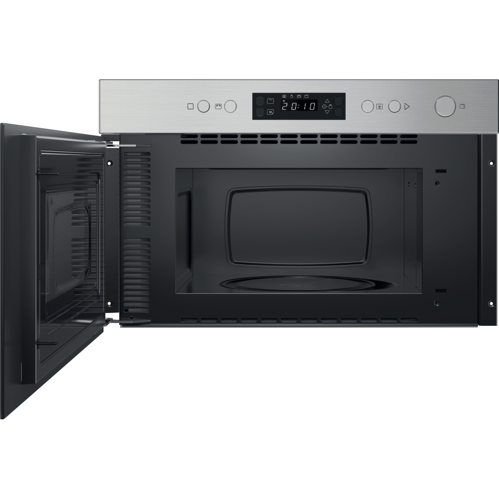Indesit IM K12 XUK Built-In Microwave with Grill, Stainless Steel