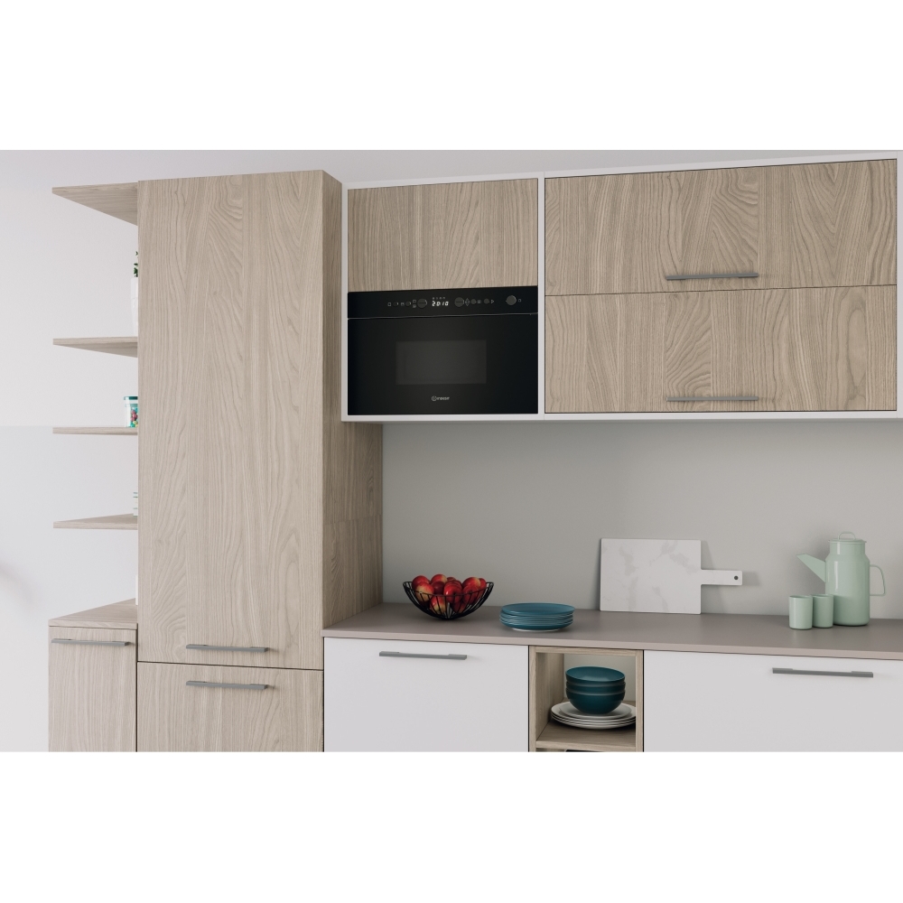 Indesit IM K12 BUK Built-In Microwave with Grill, Black