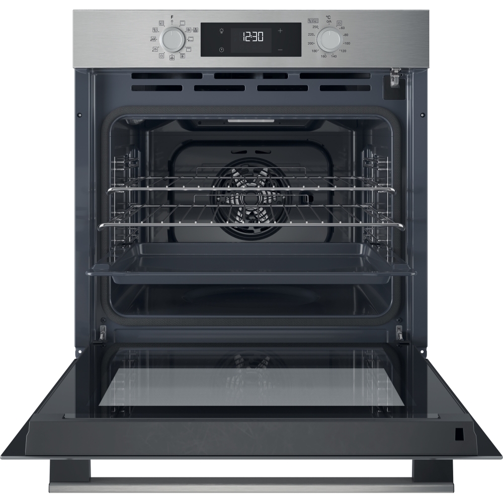 Hotpoint HO 278P X UK Built-In Electric Single Oven with Pyrolytic Cleaning, Stainless Steel, A++ Rated