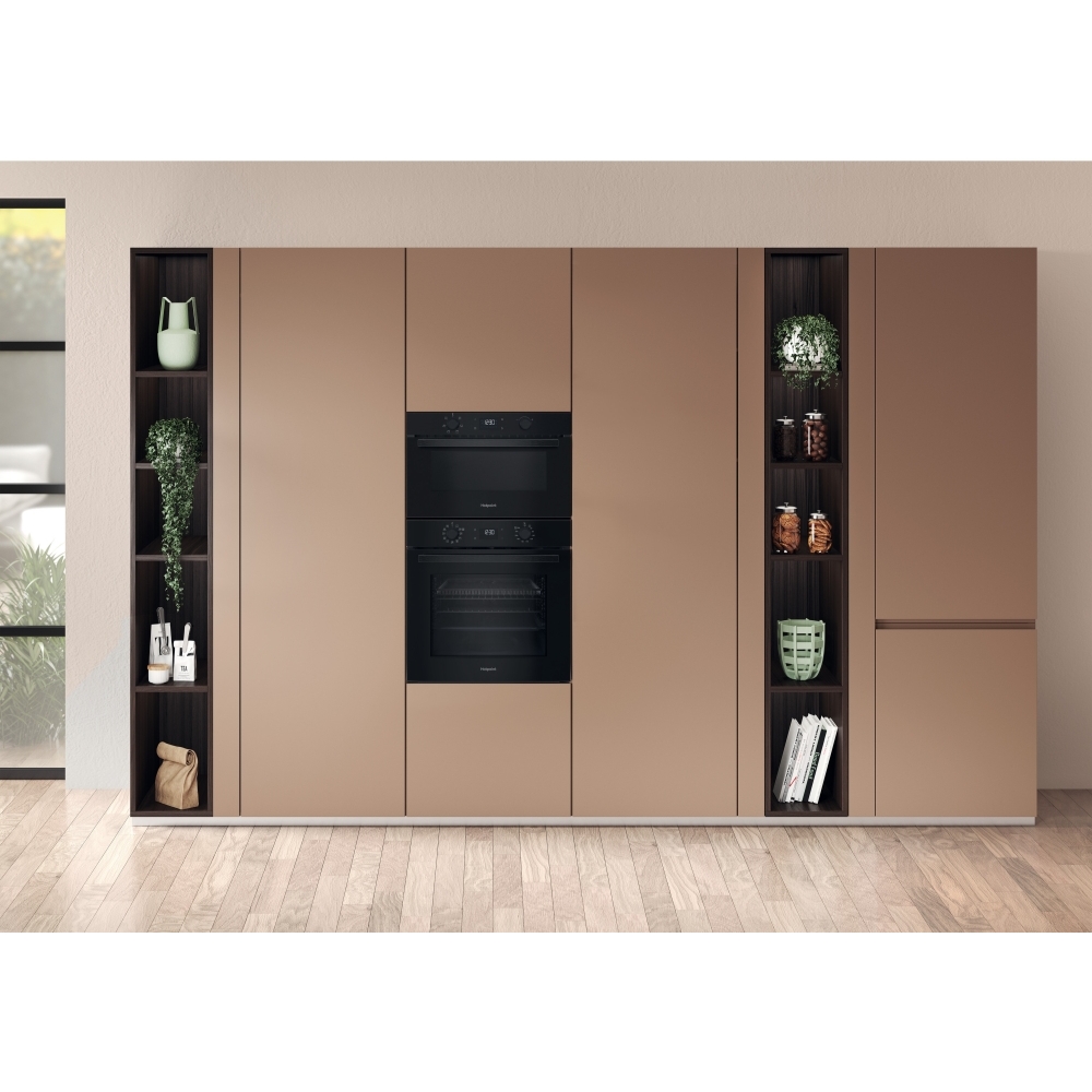 Hotpoint HO 458HF B UK Built-In Electric Single Oven, Black, A Rated