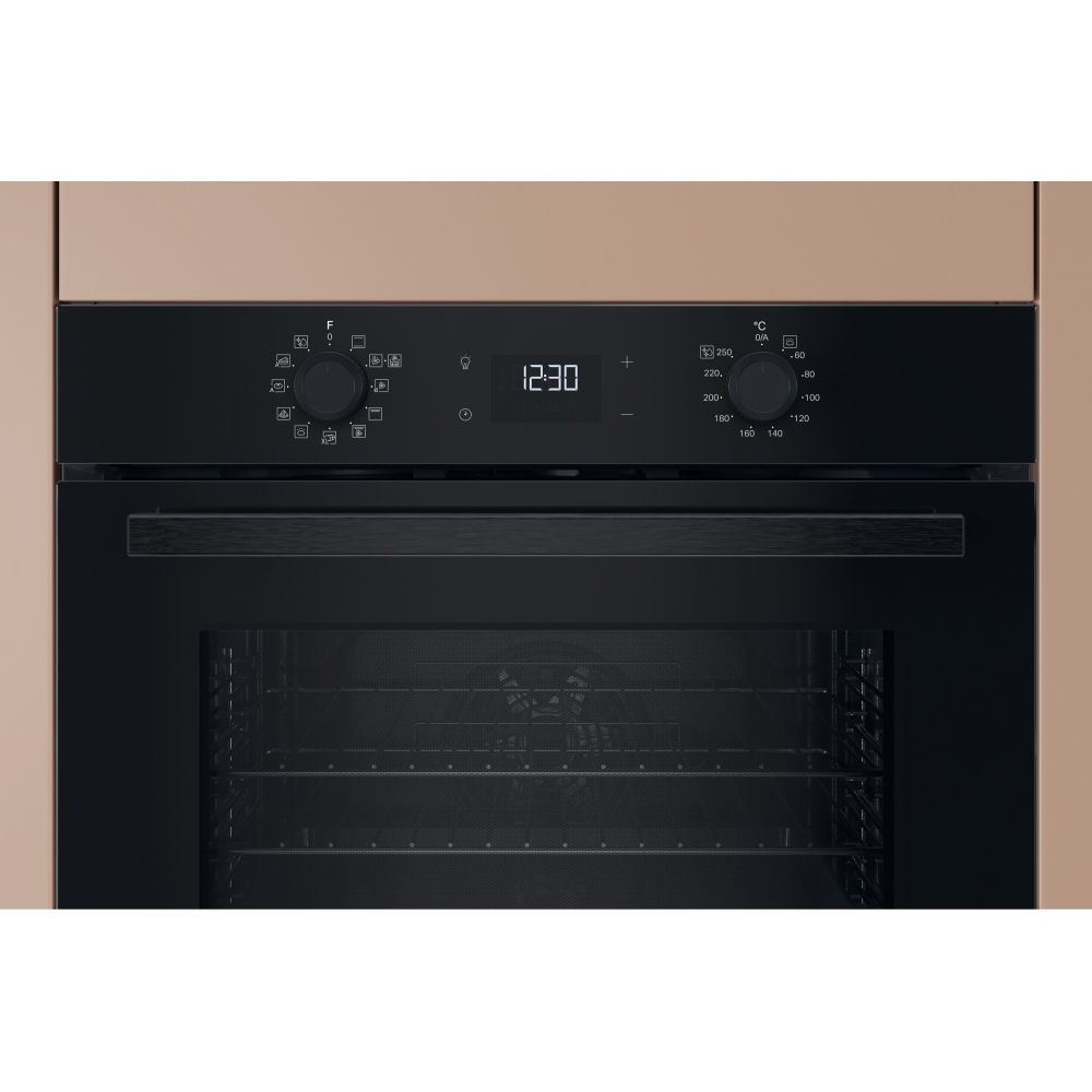 Hotpoint HO 458H B UK Built-In Electric Single Oven, Black, A+ Rated