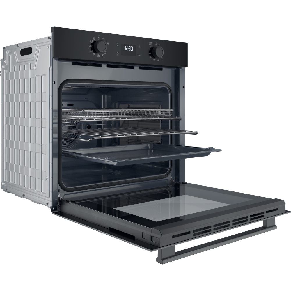 Hotpoint HO 458CF B UK Built-In Electric Single Oven, Black, A Rated