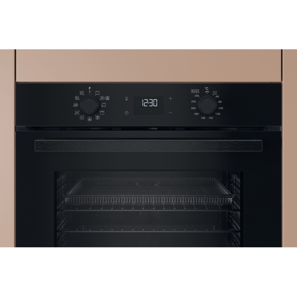 Hotpoint HO 458CF B UK Built-In Electric Single Oven, Black, A Rated