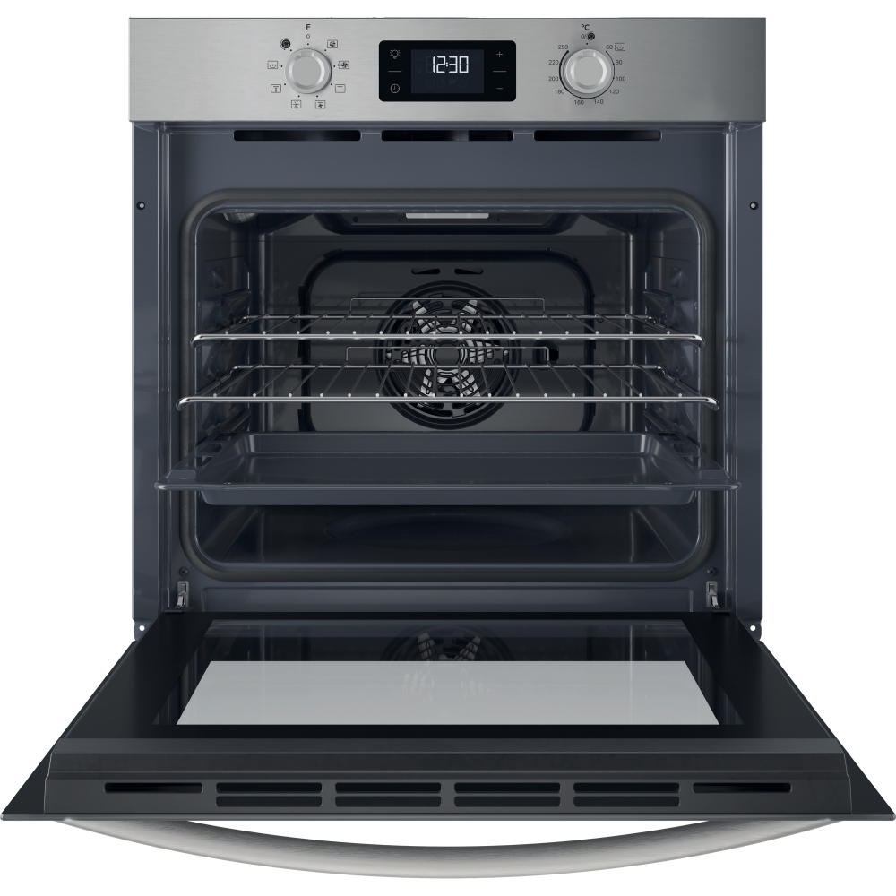 Indesit IO 253 X UK Built-In Electric Single Oven, Stainless Steel, A Rated