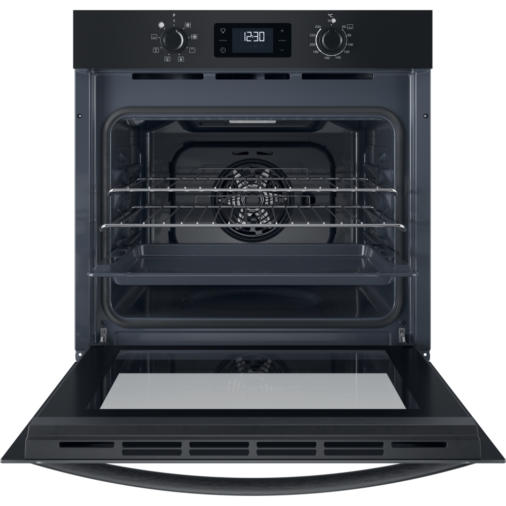 Indesit IO 253 B UK Built-In Electric Single Oven, Black, A Rated