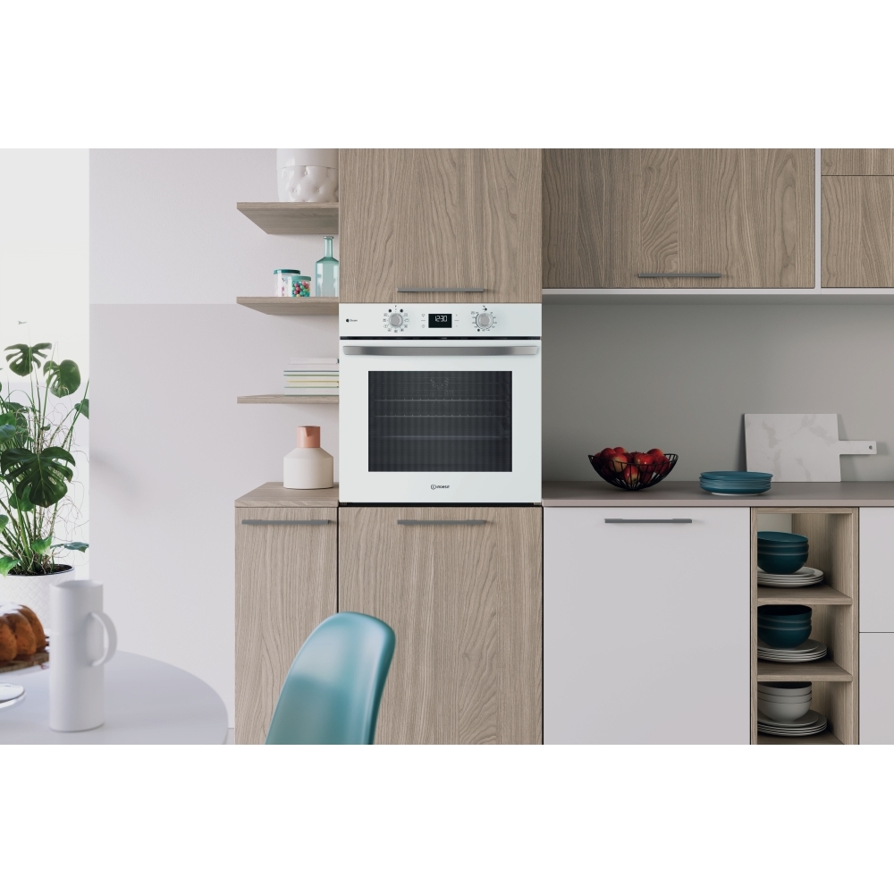 Indesit IO 258HS W UK Built-In Electric Single Oven, White, A Rated