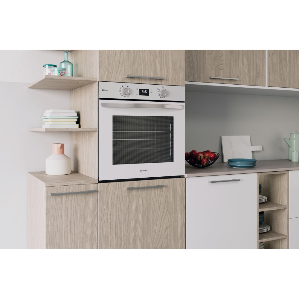 Indesit IO 258HS W UK Built-In Electric Single Oven, White, A Rated
