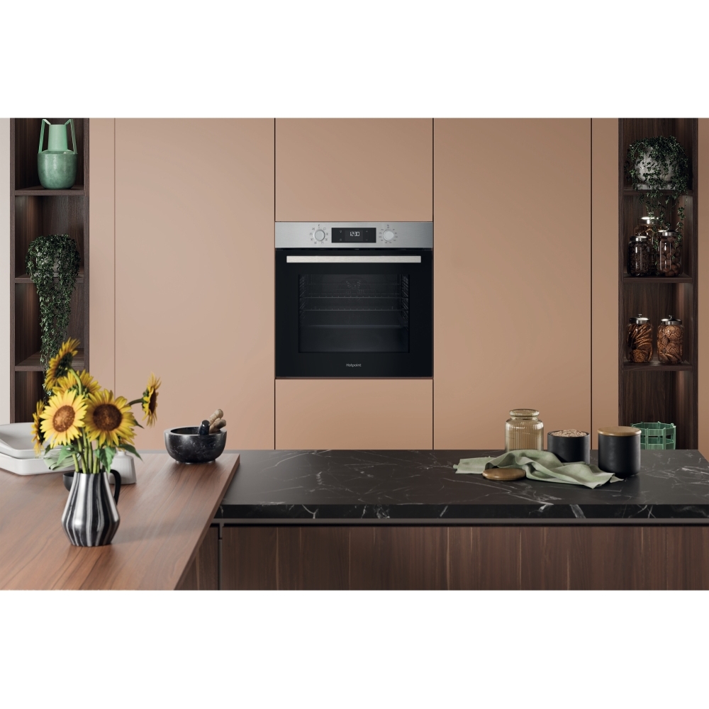 Hotpoint HOM 255C X UK Built-In Electric Single Oven, Stainless Steel, A Rated