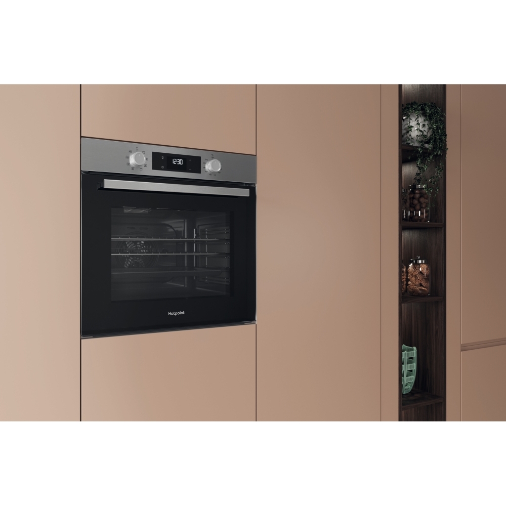 Hotpoint HOM 255C X UK Built-In Electric Single Oven, Stainless Steel, A Rated