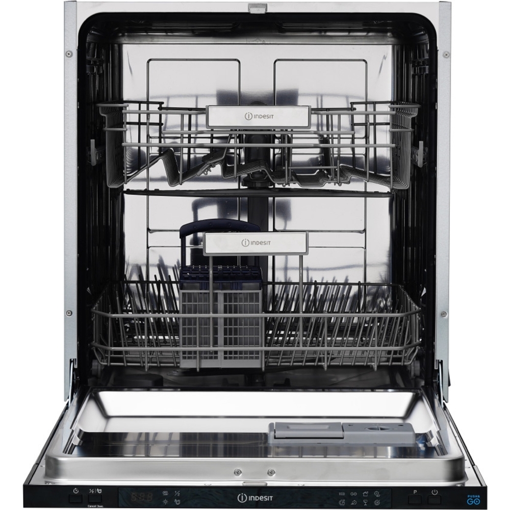 Indesit IN2IE13CNO8UK Fully Integrated Dishwasher, 13 Place Settings, E Rated