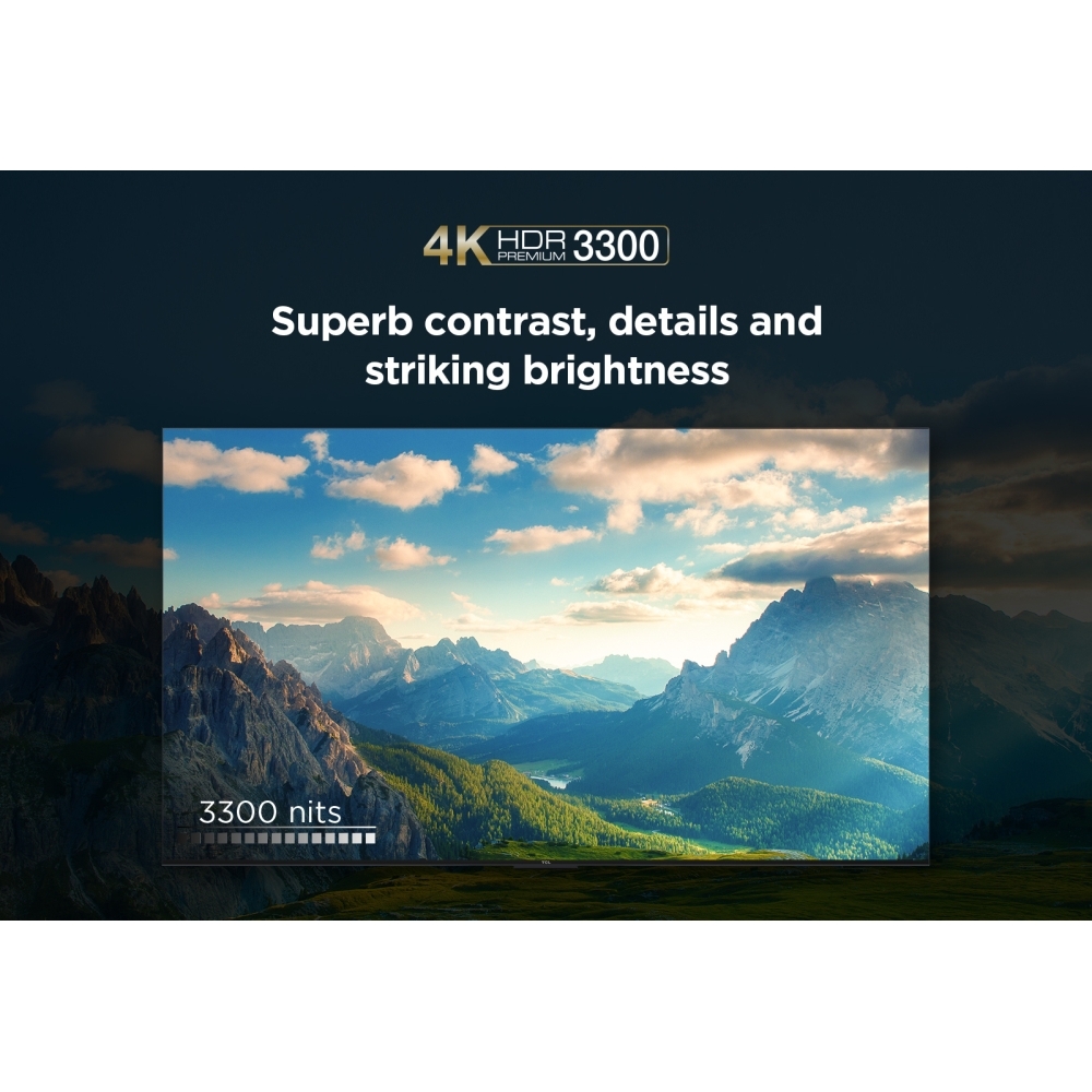 TCL 85C855K C855K 85" QD-Mini LED 4K Ultra HD Smart TV, Black, F Rated