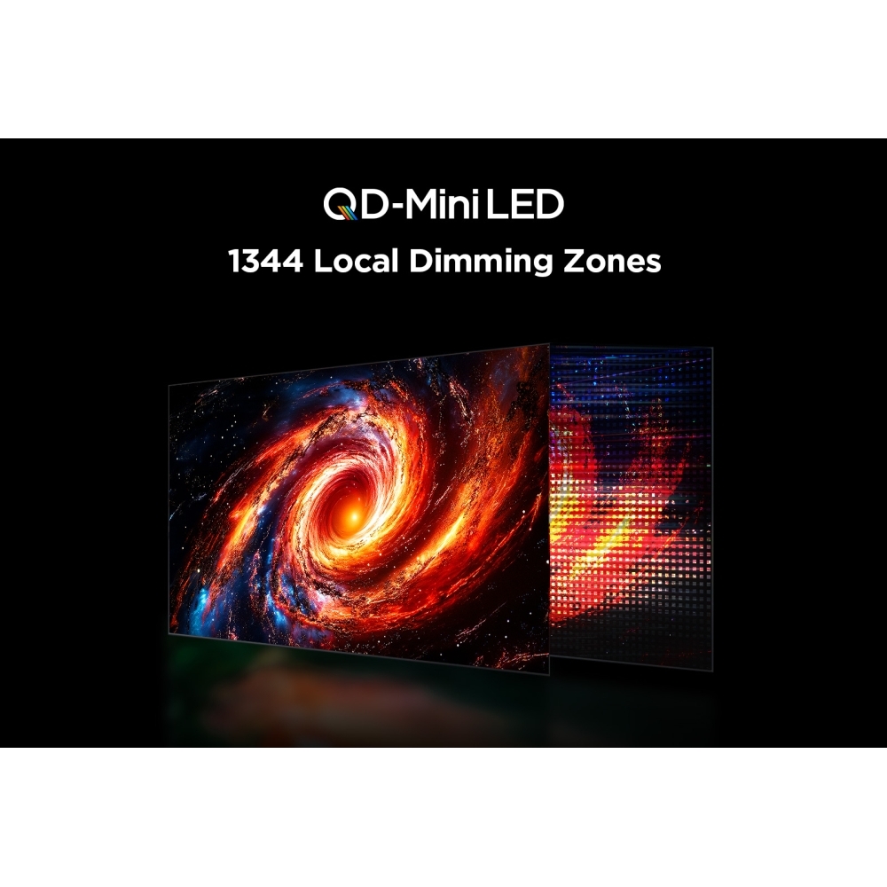 TCL 85C855K C855K 85" QD-Mini LED 4K Ultra HD Smart TV, Black, F Rated