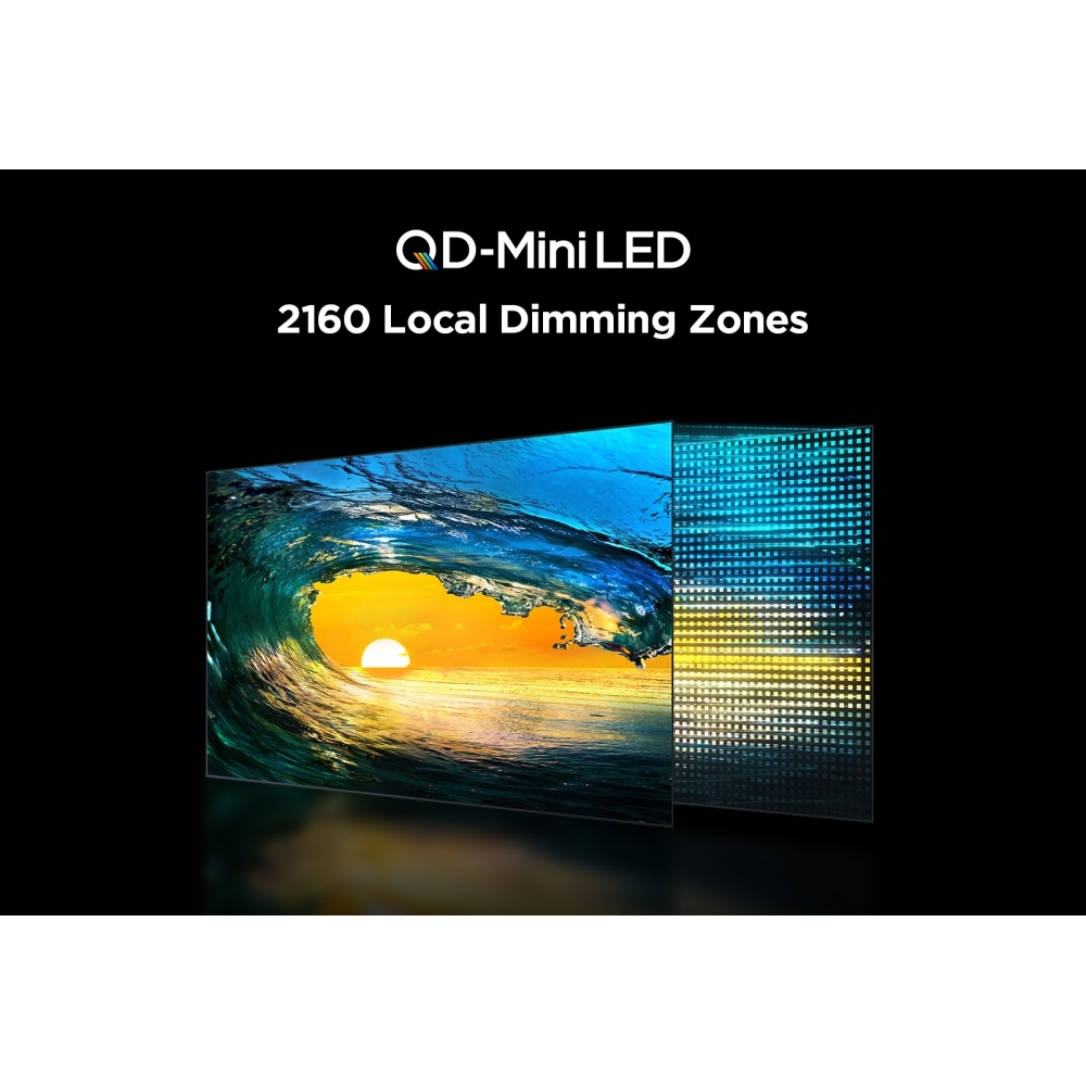 TCL 85C855K C855K 85" QD-Mini LED 4K Ultra HD Smart TV, Black, F Rated