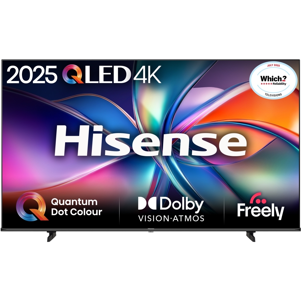 Hisense 85E7QTUK 85" QLED Smart Television, 4K Ultra HD, Black, E Rated