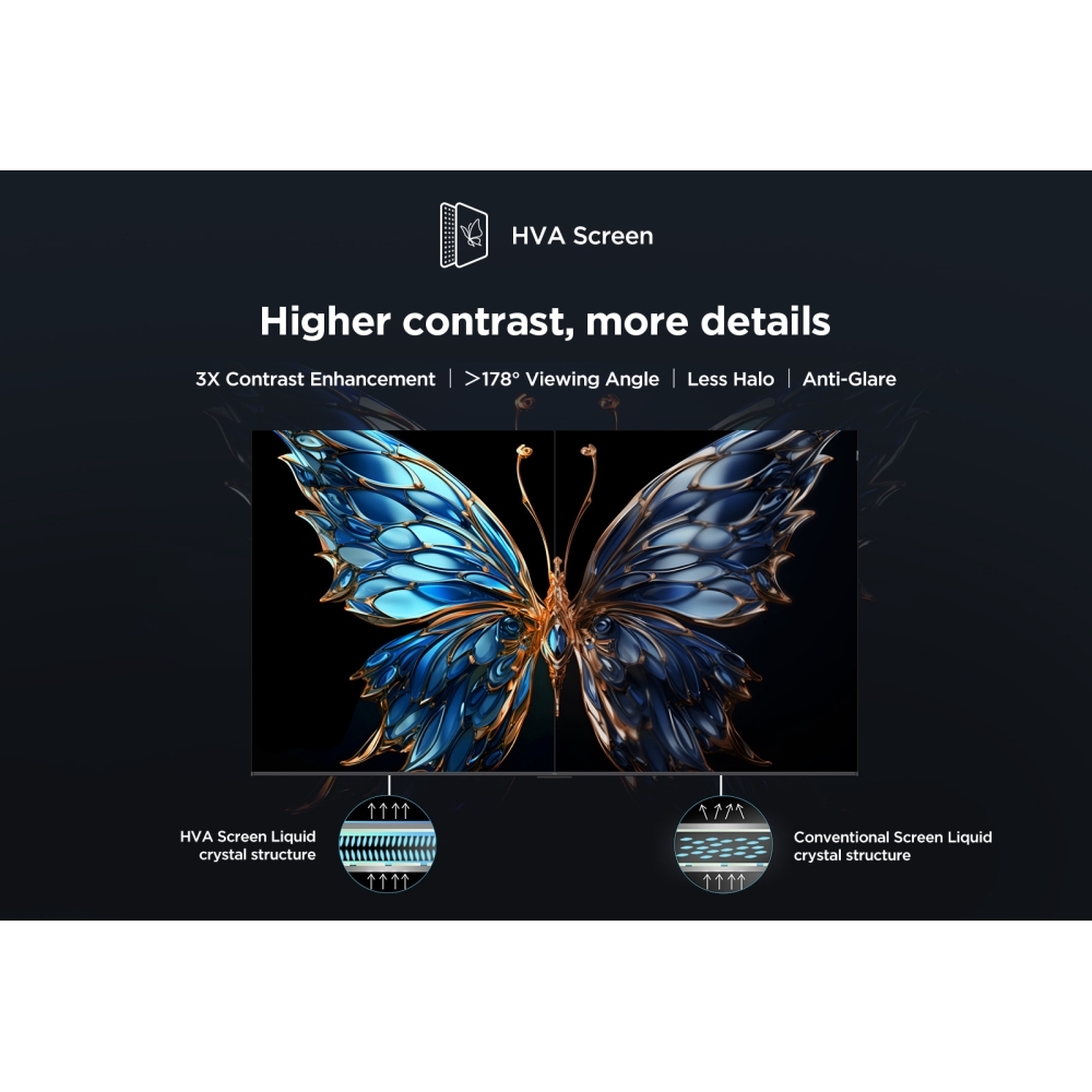 TCL 85P7K-UK 85" QLED Smart Television, 4K Ultra HD, Black, F Rated