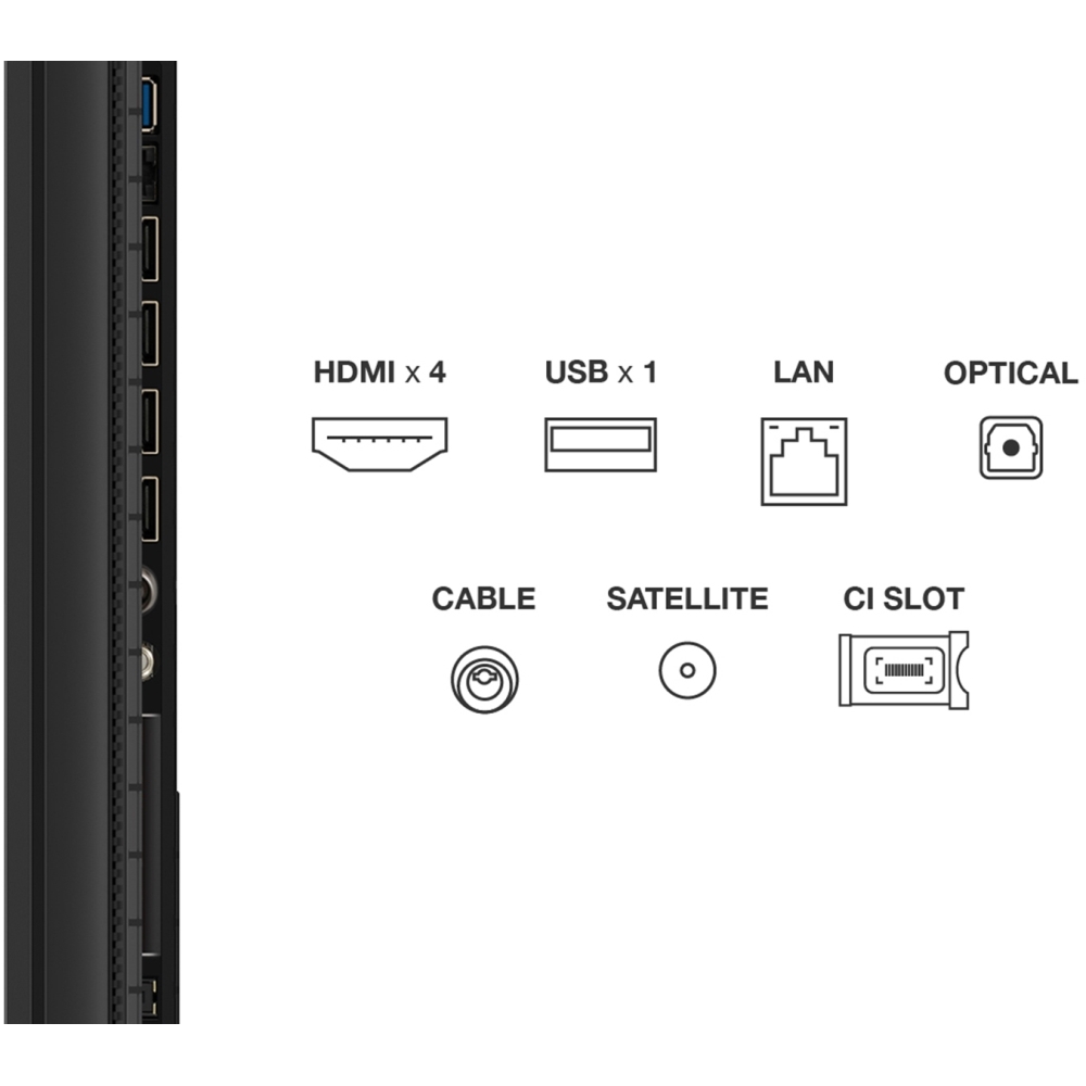 TCL 85T8C-UK 85" QLED Smart Television, 4K Ultra HD, Black, F Rated