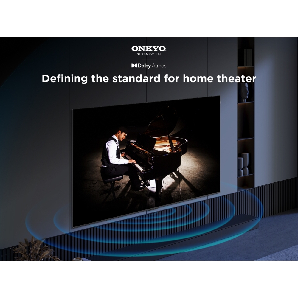 TCL 85T8C-UK 85" QLED Smart Television, 4K Ultra HD, Black, F Rated