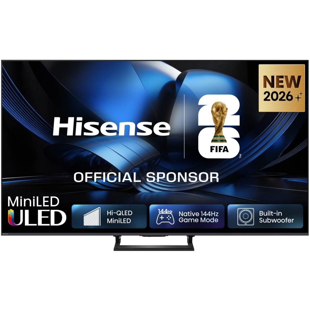 Hisense 85U7STUK 85" ULED Mini LED Smart Television, 4K Ultra HD, Black, D Rated