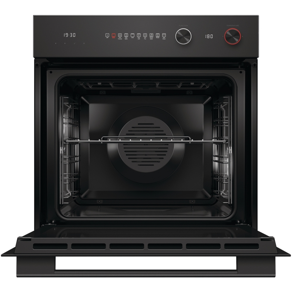 Fisher & Paykel OB60SBCPGB5 Built-In Electric Single Oven with Pyrolytic Cleaning, Black, A Rated