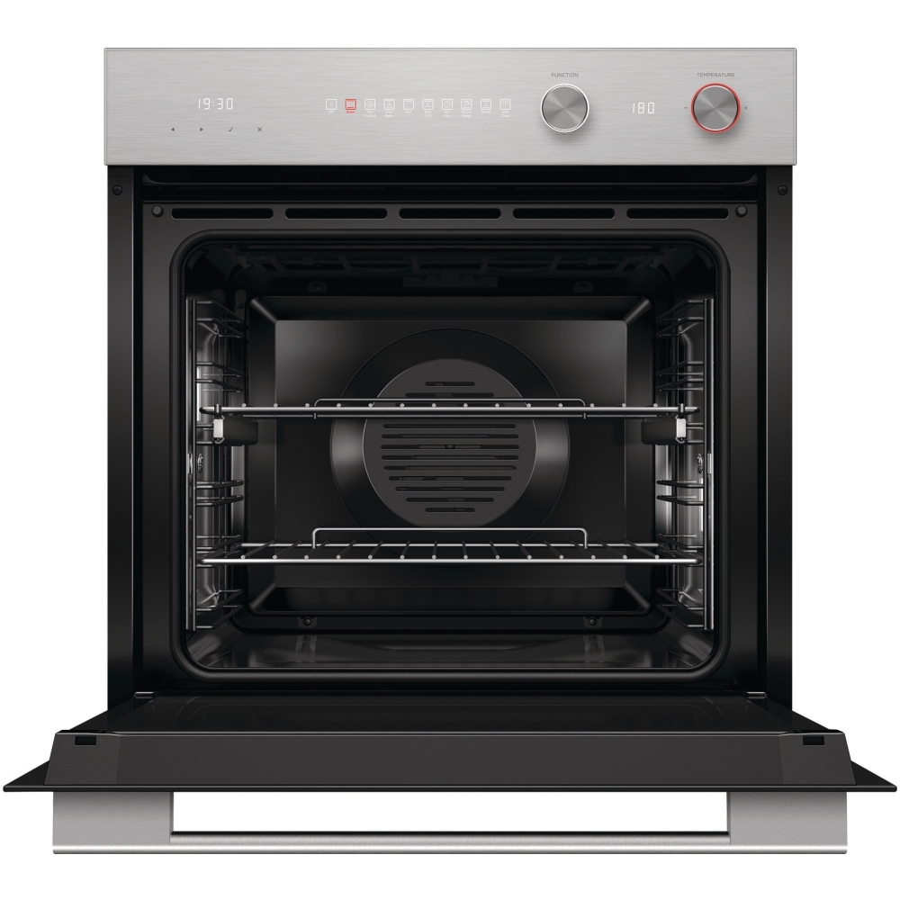 Fisher & Paykel OB60SACPGX5 Built-In Electric Single Oven with Pyrolytic Cleaning, Silver, A Rated