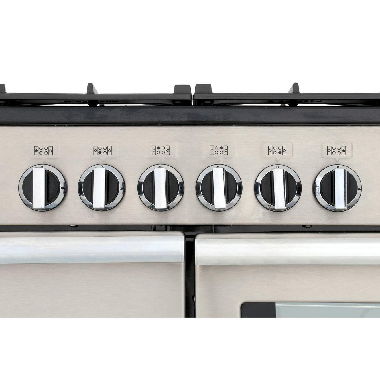 Rangemaster PROP110NGFSS/C 110cm Gas Range Cooker Professional Plus Stainless Steel / Chrome, A Rated
